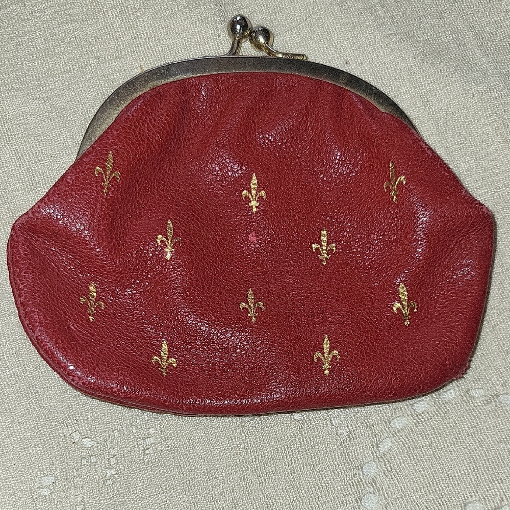 Vintage MADE IN ITALY GENUINE LEATHER COIN PURSE
